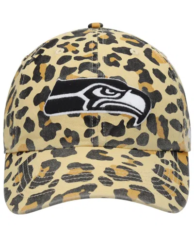 47 Brand Women's '47 Tan Seattle Seahawks Bagheera Clean Up Allover Adjustable Hat