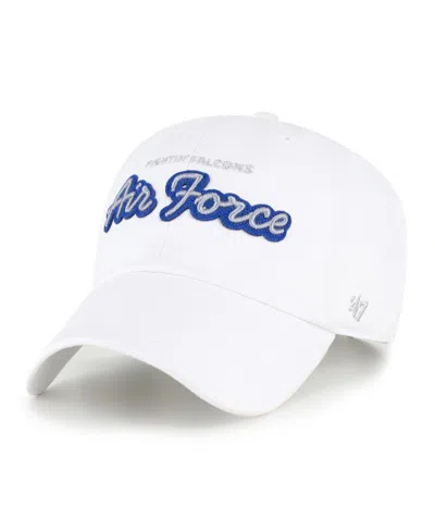 47 Brand Women's Air Force Falcons Trendy Script Adjustable Baseball Cap In White