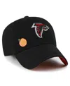 47 Brand Women's Black Atlanta Falcons Confetti Icon Clean Up Adjustable Hat In Black