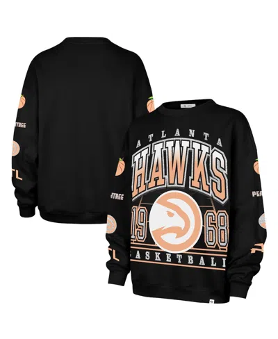 47 Brand Women's Black Atlanta Hawks 2025/26 City Edition Go Big Oversized Sweatshirt