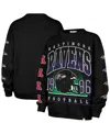 47 Brand '47  Black Baltimore Ravens Go Big Oversized Pullover Sweatshirt In Black