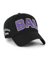 47 Brand Women's Black Baltimore Ravens Zoey Clean Up Adjustable Hat In Black