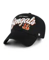 47 Brand Women's Black Cincinnati Bengals Ariana Clean Up Adjustable Hat In Black