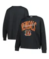 47 Brand Women's Black Cincinnati Bengals Plus Size Muse Sydney Long Sleeve T-shirt In Black