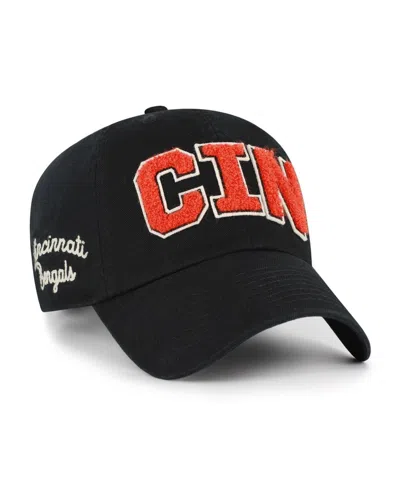 47 Brand Women's Black Cincinnati Bengals Zoey Clean Up Adjustable Hat