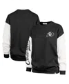 47 Brand '47  Black Colorado Buffaloes Double Header Rise Andie Pullover Sweatshirt In Black