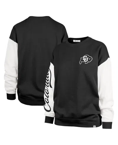 47 Brand '47  Black Colorado Buffaloes Double Header Rise Andie Pullover Sweatshirt