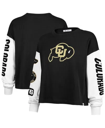 47 Brand Women's Black Colorado Buffaloes Sydney Long Sleeve T-shirt