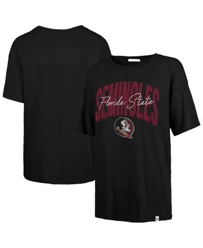 47 Brand Women's Black Florida State Seminoles Muse Sadie T-shirt