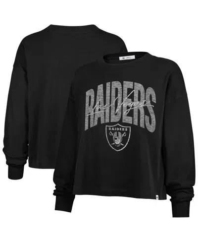47 Brand Women's Black Las Vegas Raiders Muse Sydney Long Sleeve T-shirt