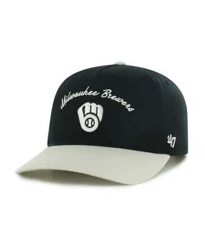 47 Brand Women's Black Milwaukee Brewers Stable Hitch Adjustable Hat