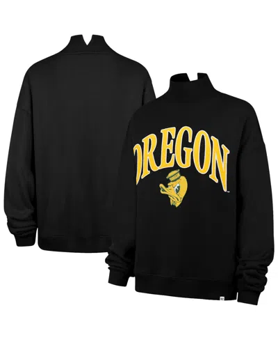47 Brand Women's Black Oregon Ducks Mock Neck Sweatshirt