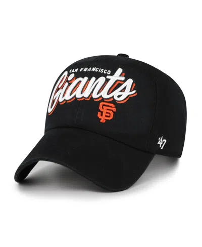 47 Brand Women's Black San Francisco Giants Ariana Clean Up Adjustable Hat