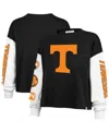 47 Brand Women's Black Tennessee Volunteers Sydney Long Sleeve T-shirt In Black