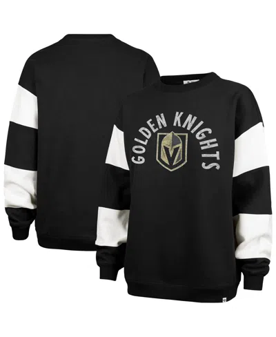 47 Brand Women's Black Vegas Golden Knights Eephus Barred Pullover Sweatshirt