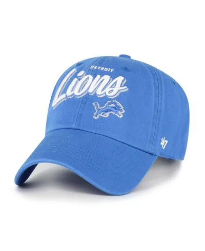 47 Brand Women's Blue Detroit Lions Ariana Clean Up Adjustable Hat