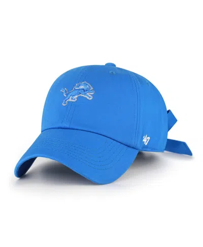 47 Brand Women's Blue Detroit Lions Bow Back Clean Up Adjustable Hat