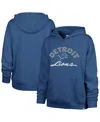 47 Brand Women's Blue Detroit Lions Whirlwind Naomi Pullover Hoodie In Blue