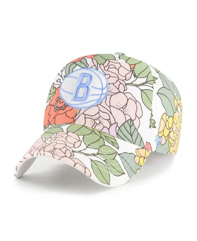 47 Brand Women's Brooklyn Nets Florentina Clean Up Adjustable Hat In Multi