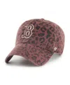 47 Brand Women's Brown Boston Red Sox Tawny Clean Up Adjustable Hat In Brown
