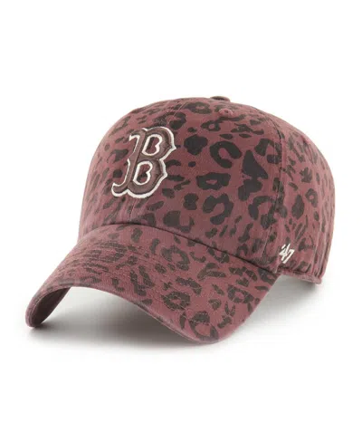 47 Brand Women's Brown Boston Red Sox Tawny Clean Up Adjustable Hat