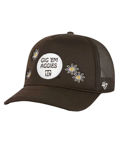 47 Brand Women's Brown Texas A&m Aggies Tamu Radical Hitch Trucker Adjustable Hat
