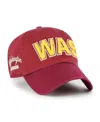 47 Brand Women's Burgundy Washington Commanders Zoey Clean Up Adjustable Hat In Burgundy