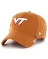 47 Brand Women's Burnt Orange Virginia Tech Hokies Miata Clean Up Adjustable Hat In Burnt Orange