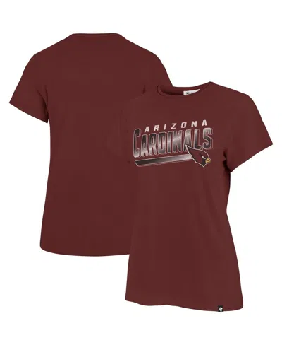 47 Brand Women's Cardinal Arizona Cardinals Pep Up Frankie T-shirt In Red
