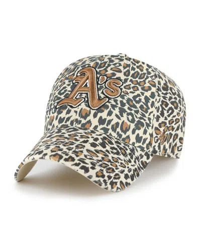 47 Brand Women's Cream Athletics Lisa Clean Up Adjustable Hat