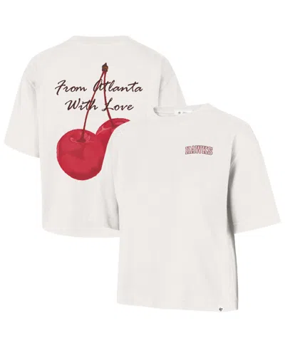 47 Brand Women's Cream Atlanta Hawks Love Letter Reed City T-shirt In Neutral