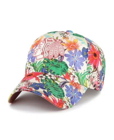 47 Brand Women's Cream Chicago Blackhawks Pollinator Clean Up Adjustable Hat