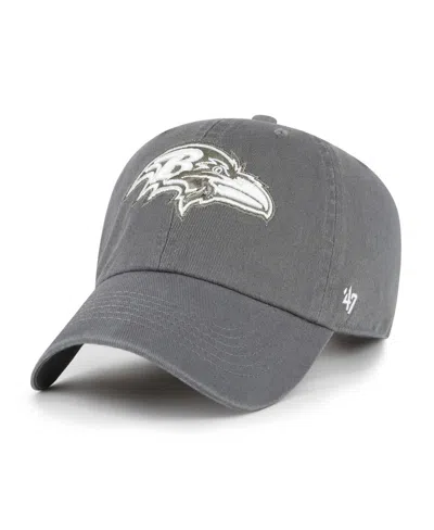 47 Brand Women's Gray Baltimore Ravens Bright Side Clean Up Adjustable Hat