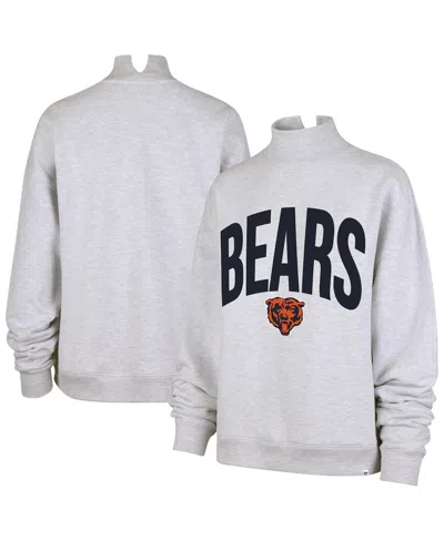 47 Brand Women's Gray Chicago Bears Subtle Muse Mock Neck Sweatshirt