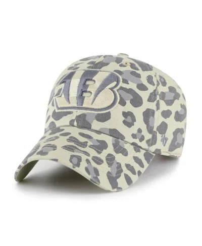 47 Brand Women's Gray Cincinnati Bengals Bagheera Clean Up Adjustable Hat In Neutral