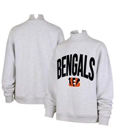 47 Brand Women's Gray Cincinnati Bengals Subtle Muse Mock Neck Sweatshirt