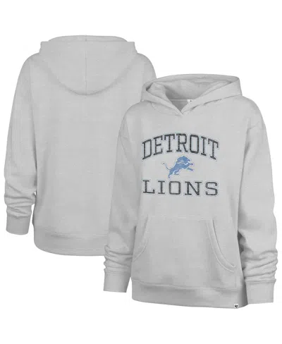 47 Brand Women's Gray Detroit Lions Clarity Naomi Pullover Hoodie