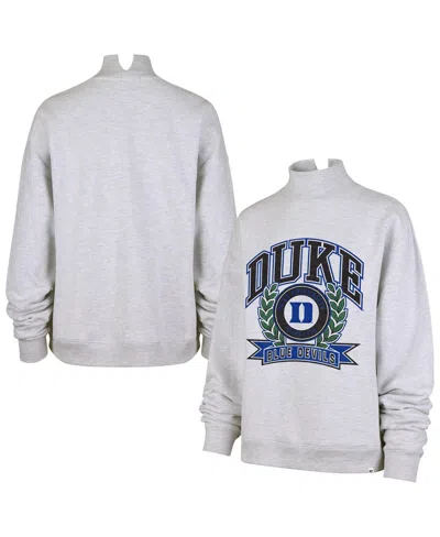 47 Brand Women's Gray Duke Blue Devils Laurel Arch Mock Neck Sweatshirt