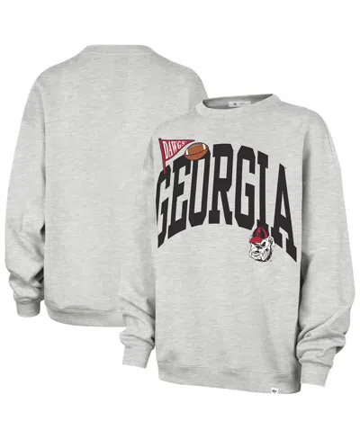 47 Brand Women's Gray Georgia Bulldogs Icon Fleece Sweatshirt