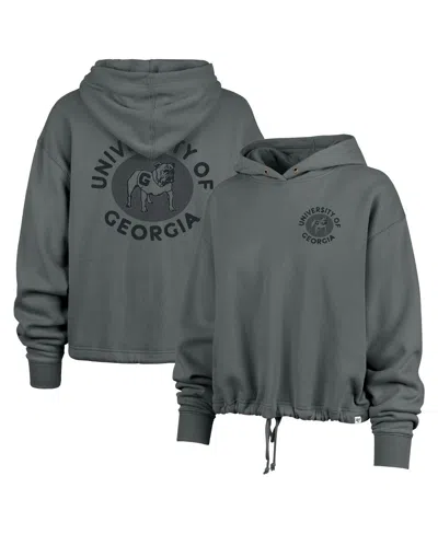 47 Brand Women's Gray Georgia Bulldogs Luminance Dot Venice Pullover Hoodie In Green
