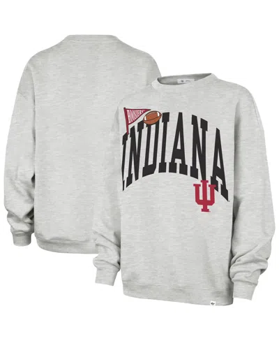 47 Brand Women's Gray Indiana Hoosiers Icon Fleece Sweatshirt