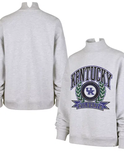 47 Brand Women's Gray Kentucky Wildcats Laurel Arch Mock Neck Sweatshirt