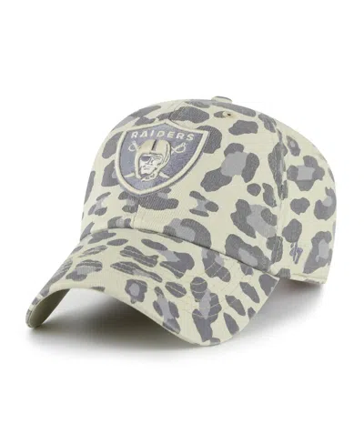47 Brand Women's Gray Las Vegas Raiders Bagheera Clean Up Adjustable Hat