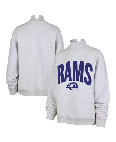 47 Brand Women's Gray Los Angeles Rams Subtle Muse Mock Neck Sweatshirt