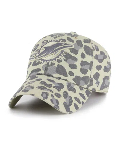 47 Brand Women's Gray Miami Dolphins Bagheera Clean Up Adjustable Hat In Multi