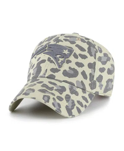 47 Brand Women's Gray New England Patriots Bagheera Clean Up Adjustable Hat In White