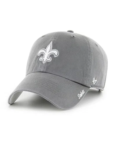 47 Brand Women's Gray New Orleans Saints Luminance Cheer Clean Up Adjustable Hat