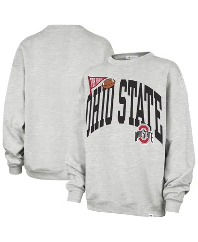 47 Brand Women's Gray Ohio State Buckeyes Icon Fleece Sweatshirt