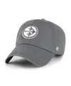 47 Brand Women's Gray Pittsburgh Steelers Bright Side Clean Up Adjustable Hat In Gray