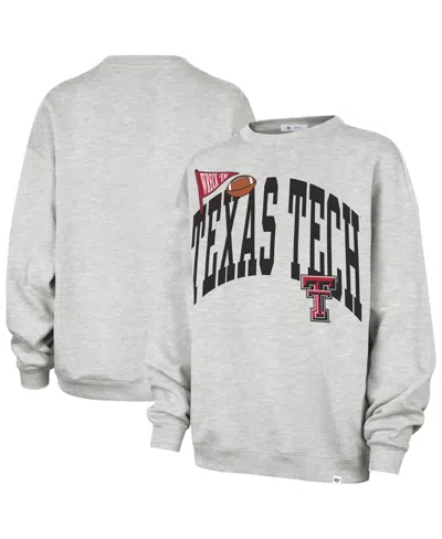 47 Brand Women's Gray Texas Tech Red Raiders Icon Fleece Sweatshirt